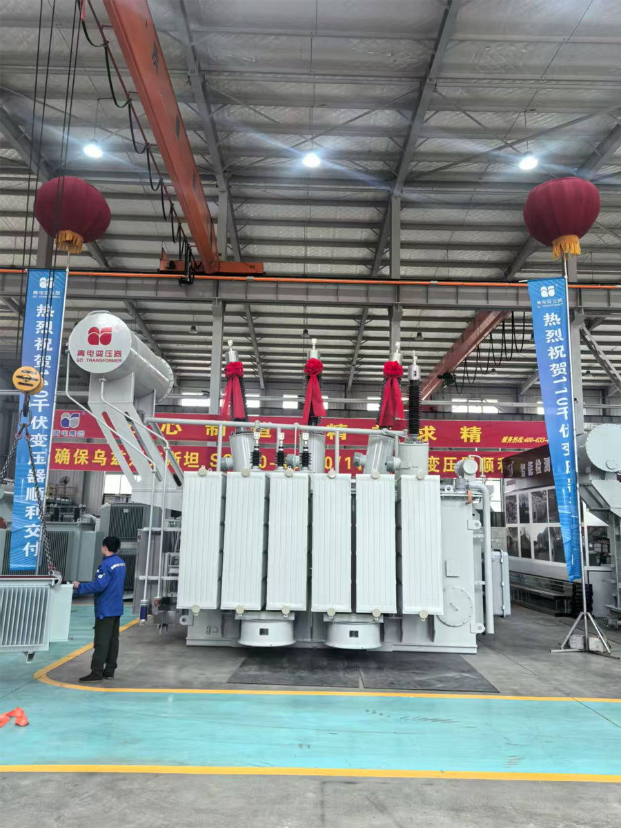 首臺出口烏茲別克斯坦的110千伏電力變壓器順利交付